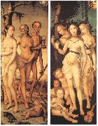 BALDUNG GRIEN, Hans Three Ages of Man and Three Graces Spain oil painting artist